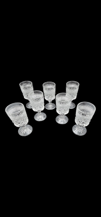 Image 2 of Set of 7 Vintage Anchor Hocking Wine Goblets