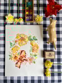 Image 2 of "Sunshine Wreath" Original 