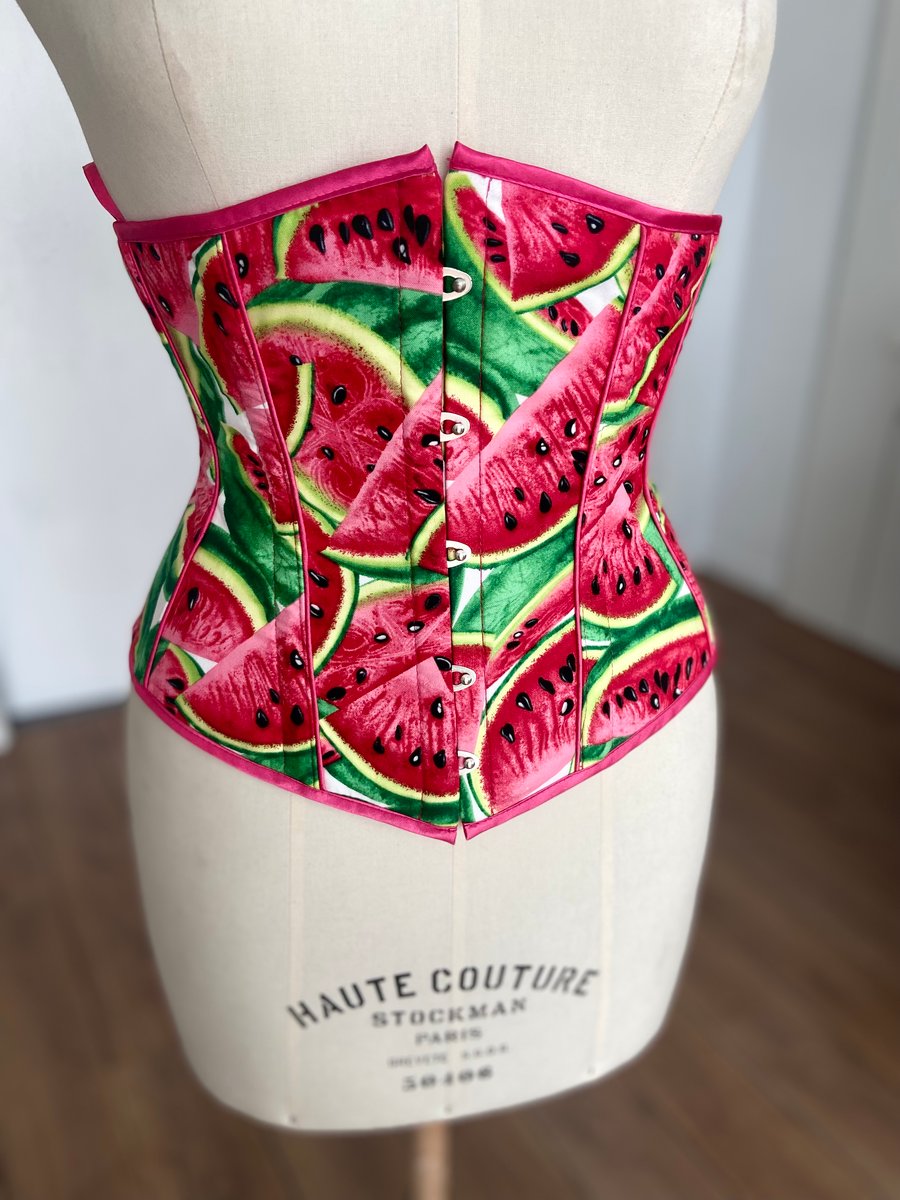 Image of WATERMELON UNDERBUST CORSET