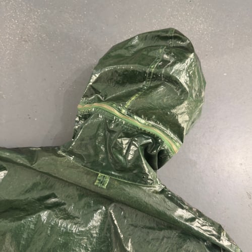 Image of 1992 / 1993 Stone Island Glazed Silk Toffee Wrapper jacket, size XXL