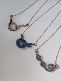 Image 2 of Handspun Wirecore Scribble Necklace (You Choose!)