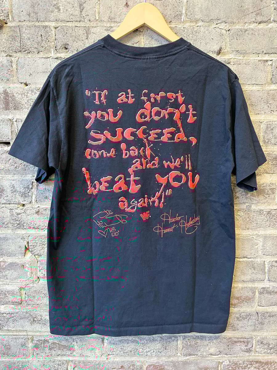 Image of 1997 VINTAGE WWF “D GENERATION X - BLOOD SPLATTER” SINGLE-STITCHED WRESTLING TEE SIZE: LARGE