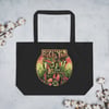 Odetta Large organic tote bag (Double Sided Art)