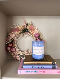 Image 1 of Dried scented wreath - beige/pink 