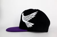 Image 2 of Double dove purple brim SnapBack