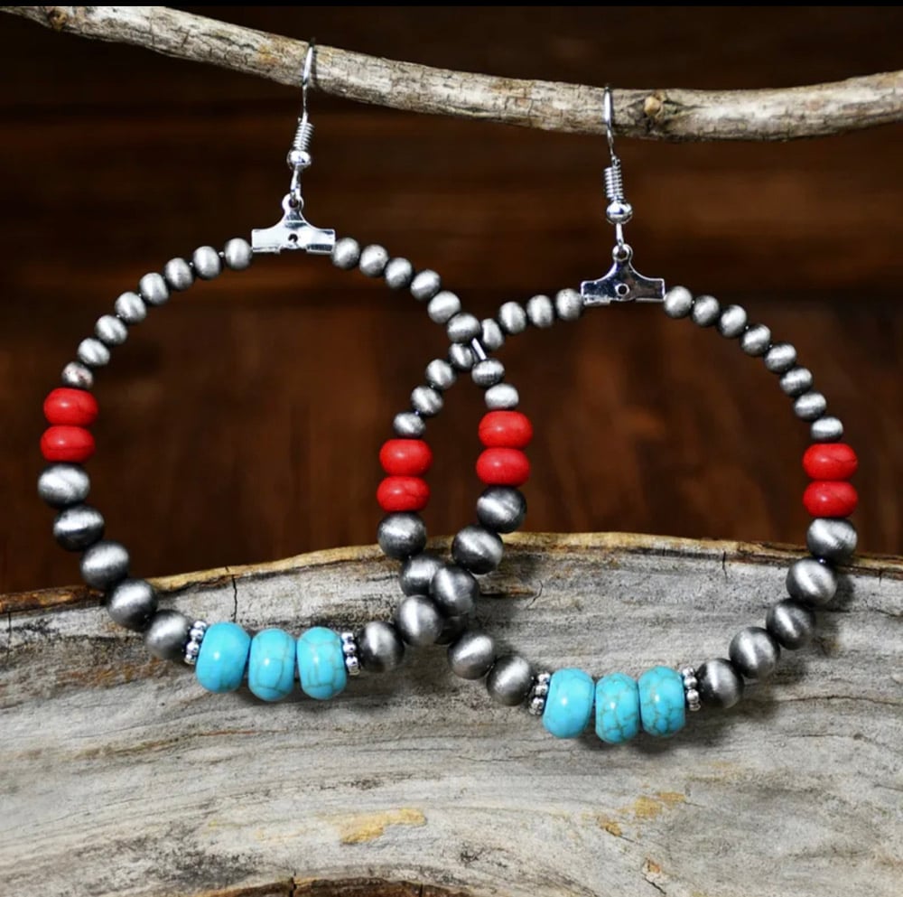Image of Punk around Handmade Sliver Fishhook Earrings 