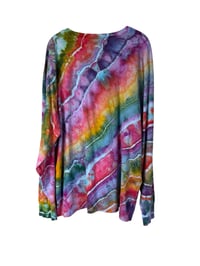 Image 3 of XXL Unisex Adult Soft Long Sleeve Tee in Euphoria Geode Ice Dye