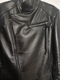 Image 2 of Asymmetrical Leather Jacket