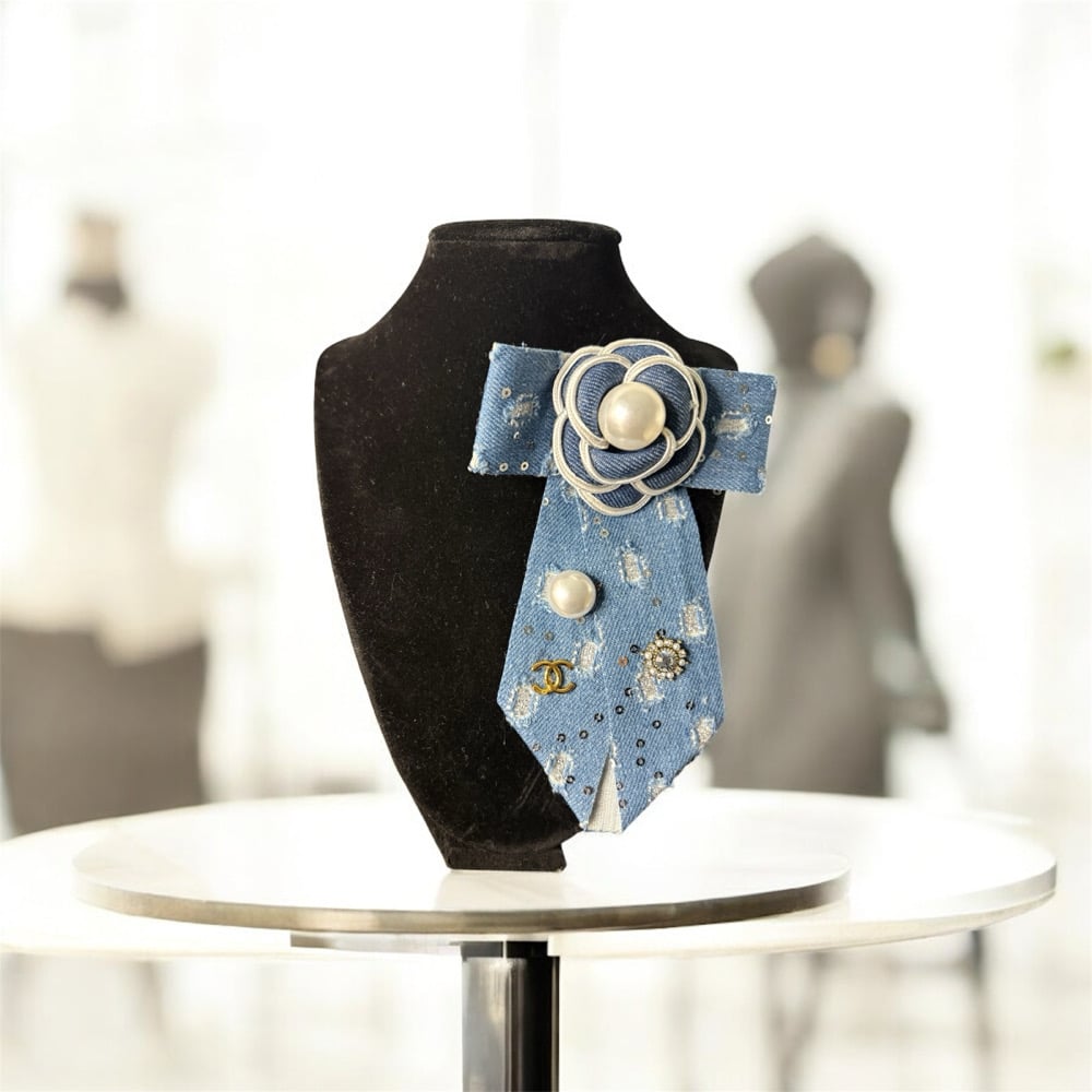 Image of Dark Denim Flower 