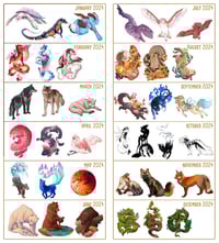 Image 1 of Patreon Stickers 2024/2025