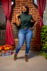 Image 1 of High Neck Sleeveless Top