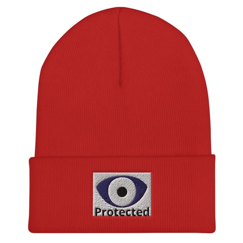 Image of Protected Embroidered Cuffed Beanie