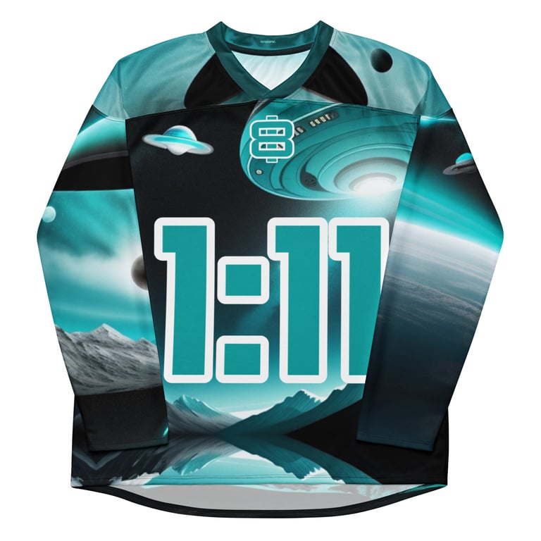 Infinity  angel number hockey  jersey Image 2