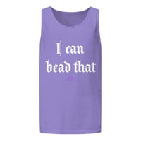 Image 7 of I can bead that Unisex garment-dyed tank top