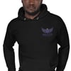 BOSSFITTED Purple Embroidered Logo Unisex Hoodie