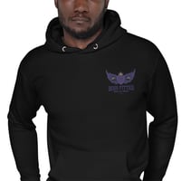 Image 2 of BOSSFITTED Purple Embroidered Logo Unisex Hoodie