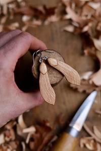 Image 2 of Maple/Sycamore seed - Earrings 
