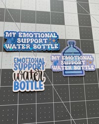 Image 1 of Emotional Support Water Bottle sticker