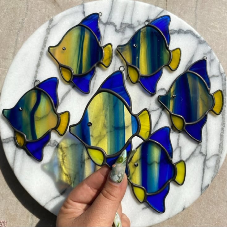 Image of Blue & Yellow Angelfish