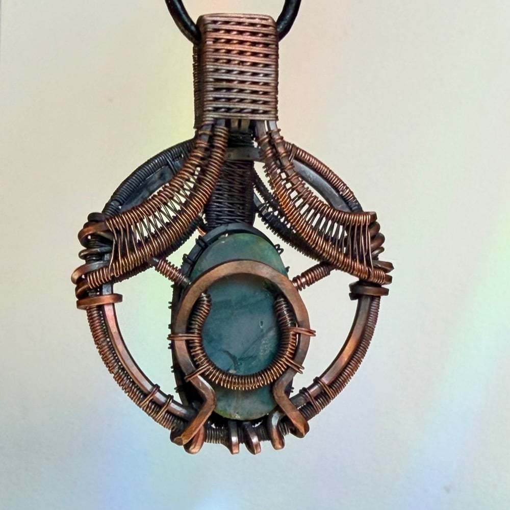 Image of Fancy Jasper & Moonstone Pendant
