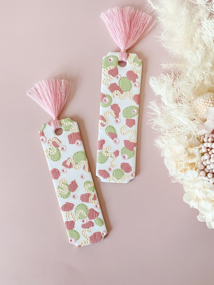 Image of Pink, Green, Yellow Bookmark