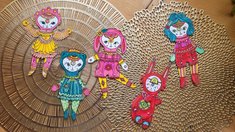 Image of Color your own Paper Dolls (Hardcopy)