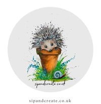 Image 1 of Painting Workshop at Scruffy Litte Fox, Retford - Hedgehog and Snail
