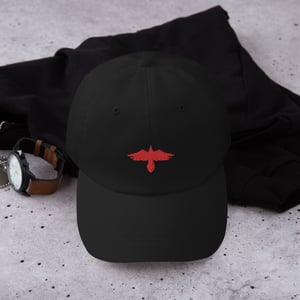 Image of Red label Dad hat