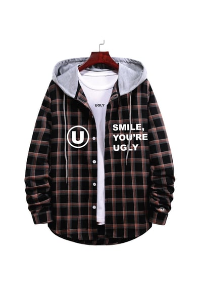 Image of UGLY FLANNEL HOODIE