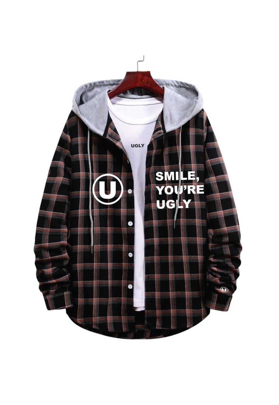 Image of UGLY FLANNEL HOODIE