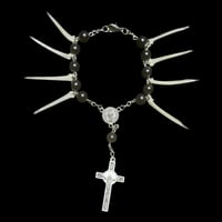 Image 1 of tilapia bone gothic rosary bracelet