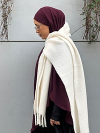 Image 1 of Maroon crepe khimar