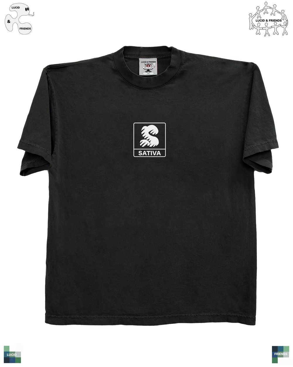 Image of SATIVA TEE (BLACK)