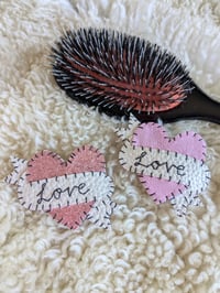Image 1 of Pink Love Heart Hair Clip