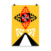 Image 1 of Mayan Temples Maze, Mayan Pyramid, Vocano Poster