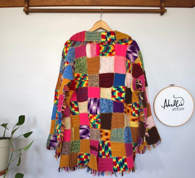 "Landfill Dodger" Scrap Blanket Coat, 52" chest