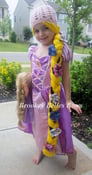 Image of Rapunzel Crochet Dress Up Beanie