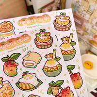 Image 3 of Mango and Cream Dessert | Matte Sticker Sheet