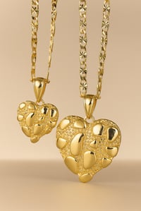  Heart nugget necklace
