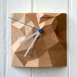 Image of Maple 6" x 6" Block Clock