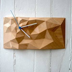 Image of Maple 12" x 6" Block Clock