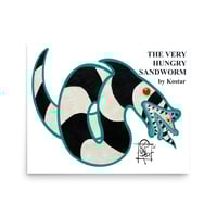 Image 1 of The very hungry Sandworm matte fine art print