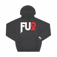 FU2 Hoodie Black White Red