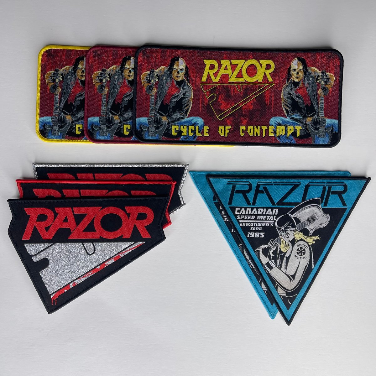 Razor Woven Patches | Armed With Hammers Productions