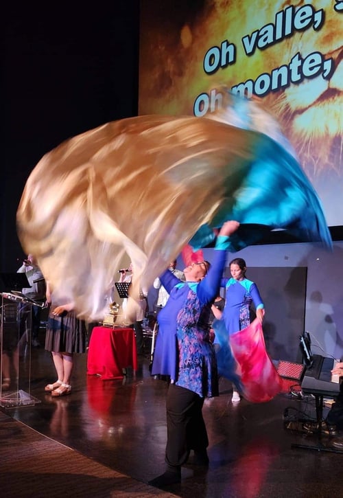 Image of  “Overflow” - Extravagant Worship Flags