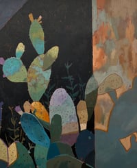 Image 3 of Forget Me Not - 26x32" Acrylic On Unstretched canvas