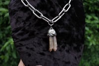 Image 1 of Dead good stained sheep tooth chunky chain necklace