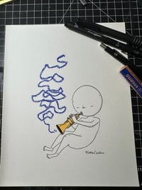 “ Trumpet In Blue”