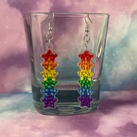Image 1 of Rainbow Diamond Painting Earrings