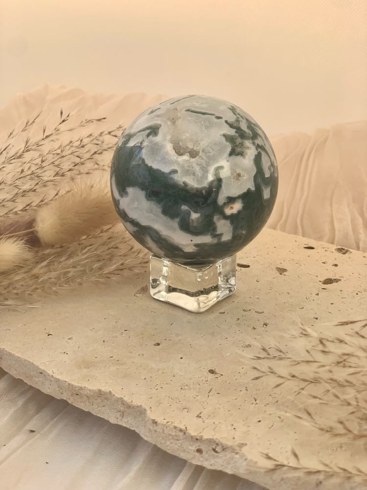Image of Moss Agate Sphere #32 